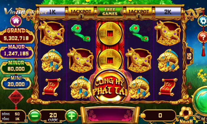 Trải nghiệm chơi Cung hỷ phát tài thú vị tại nhà cái Vin88