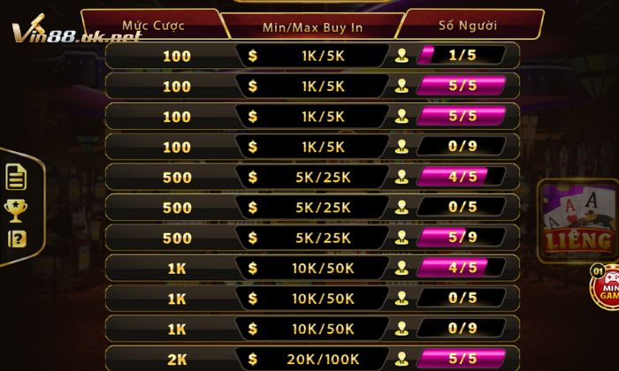 lieng 1 Chơi Liêng tại Vin88 đảm bảo an toàn, trả thưởng sòng phẳng