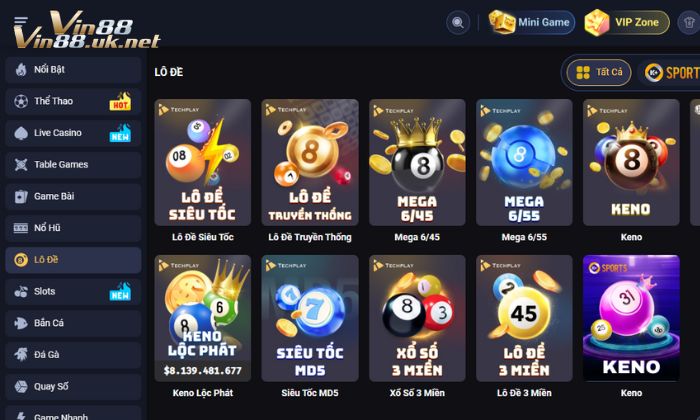 Thông tin chia sẻ về lô đề Vin88